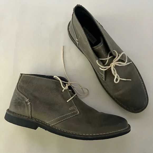 Steve Madden Men's Olive Grey Chukka Boots 10.5 - Picture 3 of 9